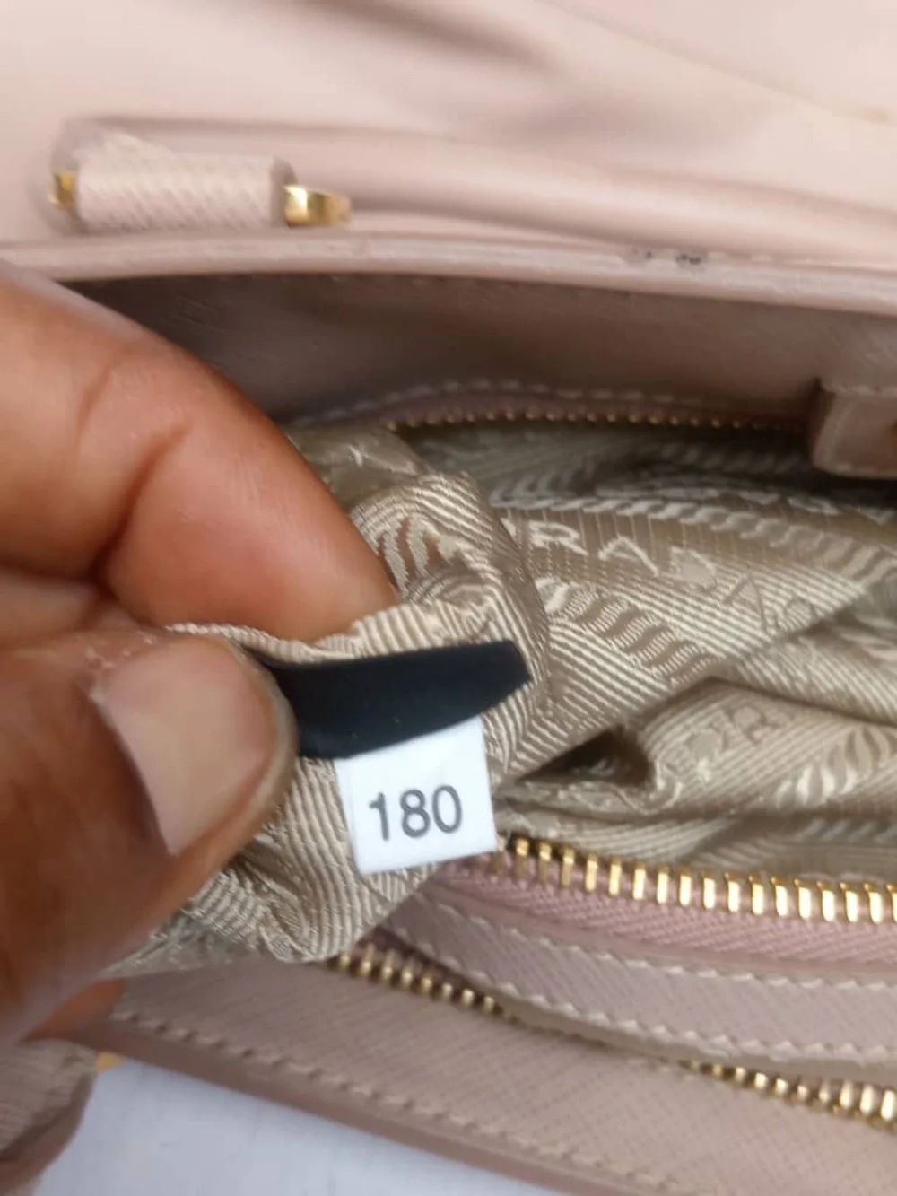 Prada Beige Saffiano Tote with Gold Hardware - Picture 13 of 13